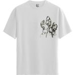 Color Luxe Faded Voices - %100 Pamuklu Erkek Beyaz Tişört - Premium Quality - 001-Renkli
