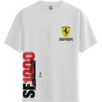Color Luxe Ferrari SF1000 Legacy – %100 Pamuklu Kadın Beyaz Tişört – Premium Quality - 01-Beyaz