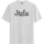 Color Luxe Italia Logo - Pamuklu Erkek Beyaz Tişört - Premium Quality - Renkli