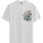 Color Luxe Jazz Vibes - %100 Pamuklu Erkek Beyaz Tişört - Premium Quality - 001-Renkli - 2XL
