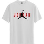 Color Luxe Jordan - %100 Pamuklu Erkek Beyaz Tişört - Premium Quality - 001-Renkli - XL