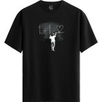 Color Luxe Love Equation - %100 Pamuklu Erkek Siyah Tişört - Premium Quality - 001-Renkli - 2XL