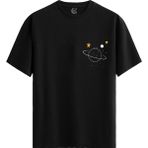 Color Luxe Orbit Dream - %100 Pamuklu Erkek Siyah Tişört - Premium Quality - 001-Renkli - 2XL