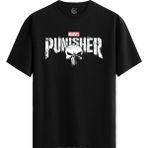 Color Luxe The Punisher - %100 Pamuklu Erkek Siyah Tişört - Premium Quality - 001-Renkli - XL