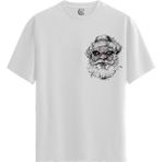 Color Luxe The Wise Wanderer - Pamuklu Erkek Beyaz Tişört - Premium Quality - Renkli - XL