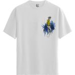 Color Luxe Yellow Mood - Pamuklu Erkek Beyaz Tişört - Premium Quality - Renkli
