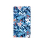 Color Pop - Cep ajandası 2027 - PVC baskılı (çiçek mavisi) - Fransız üretimi - kompakt boyut 17,5 x 9,6 cm - Haftalık çanta, ofis ve seyahat planlayıcısı