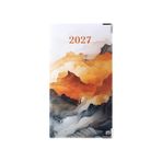 Color Pop - Cep ajandası 2027 - PVC baskılı (dağ) - Fransız üretimi - kompakt boyut 17,5 x 9,6 cm - haftalık çanta, ofis ve seyahat planlayıcısı