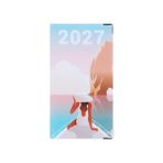 Color Pop - Cep ajandası 2027 - PVC baskılı (gemi gezisi) - Fransız üretimi - kompakt boyut 17,5 x 9,6 cm - Haftalık çanta, ofis ve seyahat planlayıcısı