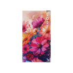 Color Pop - Cep ajandası 2027 - PVC baskılı (pembe çiçek) - Fransız üretimi - kompakt boyut 17,5 x 9,6 cm - Çanta haftalık planlayıcı, ofis ve seyahatler