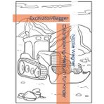Colorbooking/Malbuch für Kinder: Excavator/Bagger