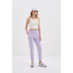 Colords Kadın Lastik Bel Pantolon - Lila - XS