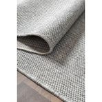 Colore Home Kaymaz Taban Dekoratif Gri Jüt Halı Gri Jüt Kilim Yıkanabilir Gri Sisal Kilim - 80 x 400 cm