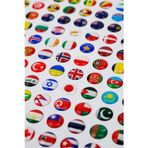 Colorfull Worlds Dünya Haritası İçin İşaretleyici Pin - Ülke Bayrakları Ve Semboller