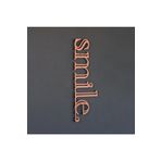 Colorfull Worlds Smile Kelimesi Metal Duvar Dekoru, Ev Ofis Için Modern Duvar Dekoru, Duvar Süsü, Yeni Ev Hediyesi