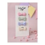 COLORFULLCLİPS Bonbon Şekerim Az Saçlı bebek Tokası 4'lü Set