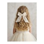 COLORFULLCLİPS Romantik Danteli Fiyonklu 5 cm Klips Toka