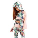 Colorinas Shirley Çiçek Desenli Kapişonlu Kız Çocuk Sweatshirt Hırka