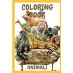 Coloring book animals: coloring book