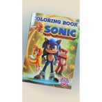 Coloring Book Sonic Boyama Kitabı Stickerlı Arka Kapak Kesilerek Maskeli Boyanacak Sayısı 16