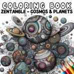 Coloring Book: Zentangle - Cosmos and Planets
