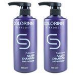 Colorinn 2x500 ml Stardust Silver Mor Şampuan