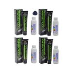 Colormax 1.10 Mavi Siyah 4 Adet Saç Boyası +4 Adet Oksidan Krem