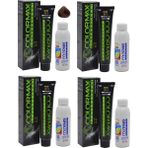 Colormax 5.43 Koyu Kahve Dore Bakır Saç Boyası+ 4X90 ML Oksidan Krem