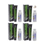 Colormax 901 Süper Açıcı Küllü Sarı 4'lü Saç Boyası + 4x90 ml Oksidan Krem