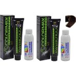 Colormax Koyu Kumral Krem Saç Boyası + Oksidan Krem 90 ml 2'li Uzun Süre Kalıcı Etki - 6