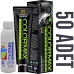 Colormax Kuaför Seti 60 ml 50 Adet Saç Boyası + 50 Adet 90 ml Oksidan - Set boya