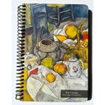 Colornote Papirüs Tuval Serisi Kareli Defter, Spiralli, Sert Kapaklı (Ön Kapak Görseli; Meyve Sepeti ile Natürmort) 16 x 23 Cm, 100 Yaprak