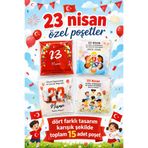 COLORPAK 23 Nisan özel hediye ikram kesesi 15 adet Kendinden Yapışkanlı Şeffaf Poşet 10x10 cm