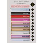 COLORPAK Karışık Renklerde Çiçek Sarma Kağıdı / Buket Ambalajı 55x55cm 20 adet