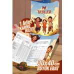 colortouch Çocuklar A4 Karne Kabı Kılıfı 1 Adet Büyük Ebat 30x40 Cm Ilkokul Karne Kılıfı Karne Süsleme