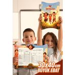 colortouch Çocuklar A4 Karne Kabı Kılıfı 20 Adet Büyük Ebat 30x40 Cm Ilkokul Karne Kılıfı Karne Süsleme