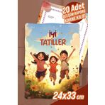 colortouch Çocuklar Temalı A4 Anaokulu Ana Sınıfı Gelişim Raporu Karne Kılıfı ( Kabı ) 20 Adet Karne Süsleme