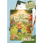 colortouch Geyik Ve Arkadaşları A4 Ana Sınıfı Gelişim Raporu Karne Kılıfı ( Kabı ) 20 Adet Karne Süsleme