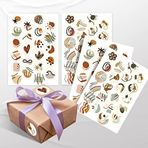 colortouch Paketleme Çıkartmaları - Hediye Paketleri İçin Renkli Sticker - 88 Adet 3.4 cm Çapında - Guaj Seri Yuvarlak Paketleme Etiketleri