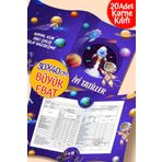 colortouch Uzay Temalı A4 Karne Kabı Kılıfı, 20 Adet Büyük Ebat 30x40 cm İlkokul Karne Kılıfı Karne Süsleme