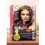 Colorx 6.85 Orta Kestane Tekli Set Saç Boyası