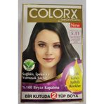 Colorx Bitkisel Koyu Zeytin Kumral 5.11 Saç Boyası Seti
