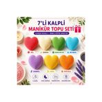 COLOURFUL MASAL 7 Adet 10-12 GR. Manikür Boy Banyo Topu, Nem Bombası, Banyo Bombası