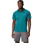 Columbia Alpine Chill Pro Erkek Kısa Kollu Polo T-Shirt - Koyu Turkuaz