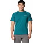 Columbia Alpine Chill Pro Erkek Kısa Kollu Tişört - Koyu Turkuaz