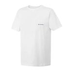 Columbia Basıc SM Logo Brushed Erkek Tişört Beyaz L