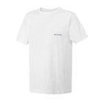 Columbia Basıc SM Logo Brushed Erkek Tişört Beyaz M