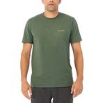 Columbia Basıc SM Logo Brushed Erkek Tişört Yeşil M