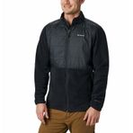 Columbia Basin Butte Fleece AM0241-010 Siyah S Full Zip Erkek Polar