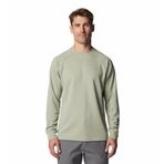 Columbia Black Mesa Waffle Knit Crew II Erkek Sweatshirt Açık Yeşil S